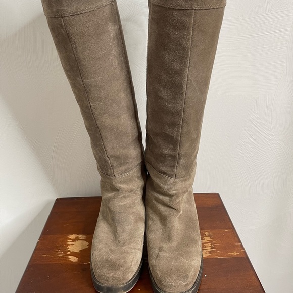 Nine West suede lace up zippered boots - Picture 5 of 10